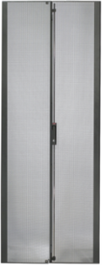 NetShelter SX 48U 600mm Wide Perforated Split Doors, 85.91 Inch Height, 23.62 Inch Width, 23.55 lb Weight
