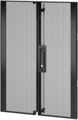 NetShelter SX 18U 600mm Wide Perforated Split Doors, 40.94 Inch Height, 15.35 Inch Width, 17.64 lb Weight