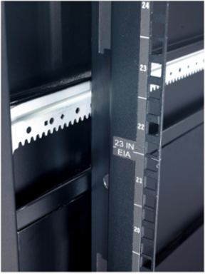 NetShelter SX 42U Rack Mounting Rails 23 Inch Width, 76.02 Inch Height, Weight 40.08 lb