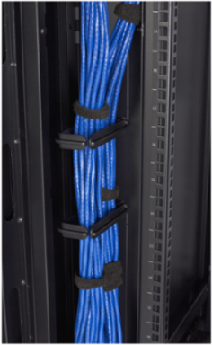 NetShelter Vertical Cable Manager, Set of 100, 4.21 Inch x 2.09 Inch x 0.71 Inch, Black