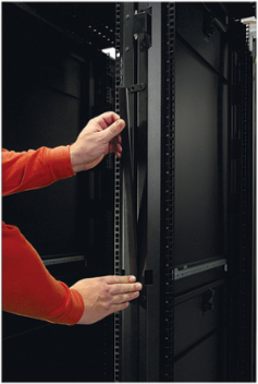 NetShelter SX Baying Trim Kit Black 42U/48U, 84.49 Inch Height, 0.75 Inch Width, 0.63 Inch Depth