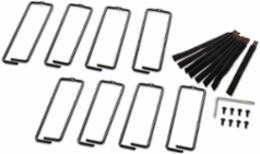 NetShelter Vertical Cable Manager Set of 8, 76 x 19 x 203 mm, 2.43 lb