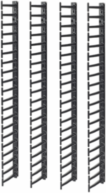 Vertical Cable Manager Set of 4, 0.98 Inch x 70 Inch x 6.42 Inch, 9.37 lb