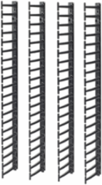 Vertical Cable Manager Set of 4, 0.98 Inch x 70 Inch x 6.42 Inch, 9.37 lb