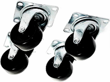 NetShelter SX/SV/VL Swivel Caster Kit, 2.87 Inch Width, 3.62 Inch Depth, 2.56 Inch Height, 5.49 lb Weight (Qty 4)