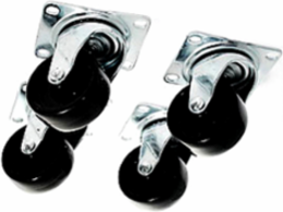 NetShelter SX/SV/VL Swivel Caster Kit, 2.87 Inch Width, 3.62 Inch Depth, 2.56 Inch Height, 5.49 lb Weight (Qty 4)