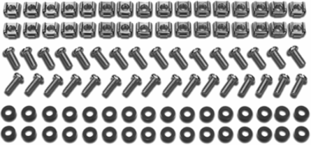 M6 Hardware Kit with 32 Sets of Caged Nuts, Washers, and Screws