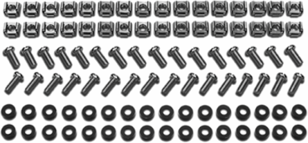 M6 Hardware Kit with 32 Sets of Caged Nuts, Washers, and Screws