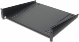 Fixed Shelf 2U 19.02 Inch x 15.98 Inch Black, 50lbs Capacity