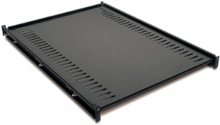 Fixed Shelf 1U, 250 lb Capacity, 25.98 Inch Depth, 18.50 Inch Width, Black
