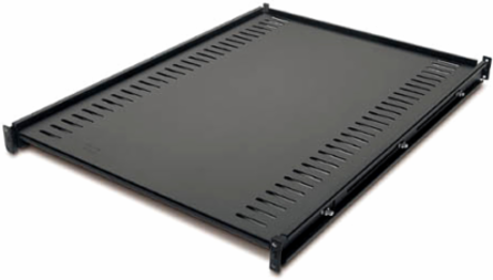 Fixed Shelf 1U, 250 lb Capacity, 25.98 Inch Depth, 18.50 Inch Width, Black