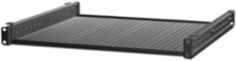 Adjustable Shelf 250lbs 16-24 Inch Deep 19 Inch Wide 1U Height Black