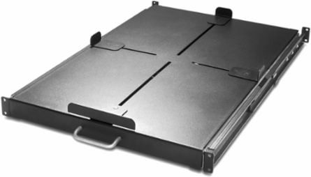 Sliding Shelf 200lbs 1U Black, 17.52 Inch Width, 27.99 Inch Depth, 35.08 lb Weight