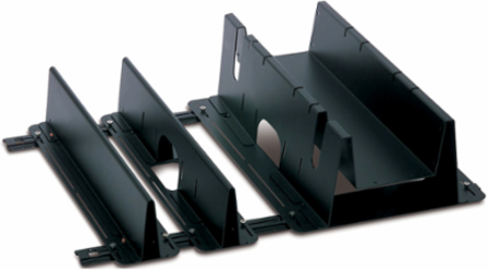 NetShelter Cable Management Rack Trough Adapter, Black, 22.83 Inch x 31.50 Inch x 2.01 Inch