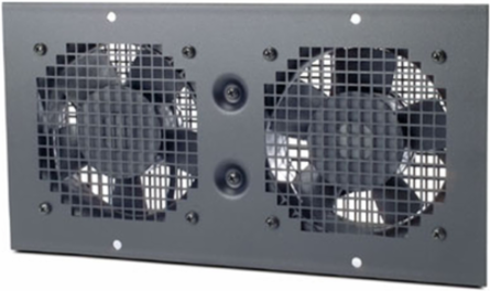 Roof Fan Tray 120V with 2 Fans and 1U Rack Space, Dimensions: 12.52 x 6.89 x 2.13 Inch