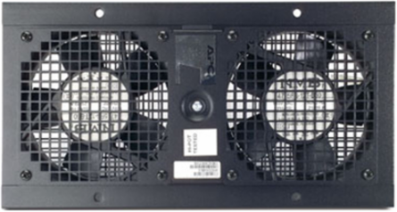 Roof Fan Tray 120V with 2 Fans and 1U Rack Space, Dimensions: 12.52 x 6.89 x 2.13 Inch