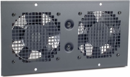 Roof Fan Tray 120V with 2 Fans and 1U Rack Space, Dimensions: 12.52 x 6.89 x 2.13 Inch