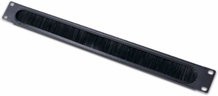 Horizontal Cable Organizer 1U 19.02 Inch Width with Brush Strip and 0.51 lb Weight