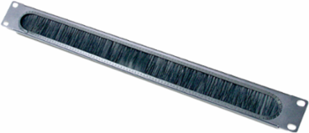 Horizontal Cable Organizer 1U 19.02 Inch Width with Brush Strip and 0.51 lb Weight