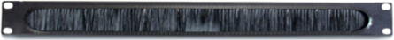 Horizontal Cable Organizer 1U 19.02 Inch Width with Brush Strip and 0.51 lb Weight