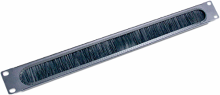 Horizontal Cable Organizer 1U 19.02 Inch Width with Brush Strip and 0.51 lb Weight