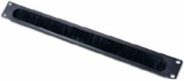 Horizontal Cable Organizer 1U 19.02 Inch Width with Brush Strip and 0.51 lb Weight