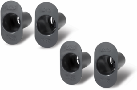 Vertical Cable Manager Set of 4, Black, 2.52 Inch Width, 4.69 Inch Height, 0U Rack Height