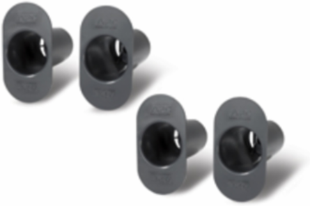 Vertical Cable Manager Set of 4, Black, 2.52 Inch Width, 4.69 Inch Height, 0U Rack Height