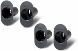 Vertical Cable Manager Set of 4, Black, 2.52 Inch Width, 4.69 Inch Height, 0U Rack Height