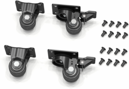 Caster Kit 3.58 Inch Depth, 5 lb Weight, Height 2.52 Inch, Width 2.80 Inch