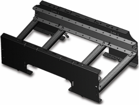 NetShelter Cable Trough, Open Bottom, Black, 23.5 Inch x 12.45 Inch x 7.54 Inch