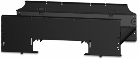 NetShelter Cable Trough, Open Bottom, Black, 23.5 Inch x 12.45 Inch x 7.54 Inch