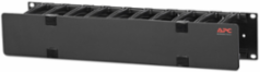 NetShelter Horizontal Cable Manager, 2U, 19 Inch Width, Black, 4.33 Inch Depth