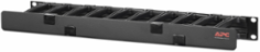 NetShelter Horizontal Cable Manager 1U, 19 Inch Width, Black, 4.33 Inch Depth
