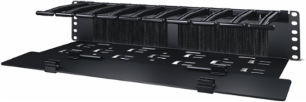 Horizontal Cable Manager 2U, 19 Inch x 6.5 Inch, Cable Tie, Rigid Design