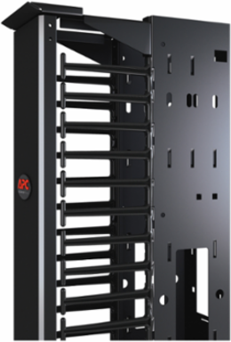 Vertical Cable Manager for 2 & 4 Post Racks, 84 Inch x 6 Inch, Double-Sided with Doors