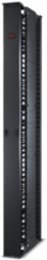 Vertical Cable Manager for 2 & 4 Post Racks, 84 Inch x 6 Inch, Double-Sided with Doors