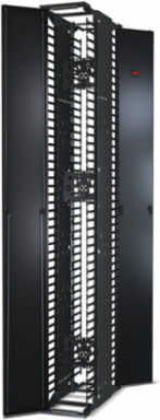 Vertical Cable Manager 84 Inch x 10 Inch for 2 & 4 Post Racks, Double-Sided with Doors