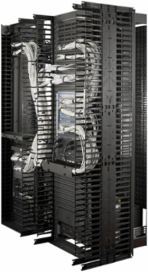 Vertical Cable Manager 84 Inch x 6 Inch, Double-Sided with Doors, 31.06 lb
