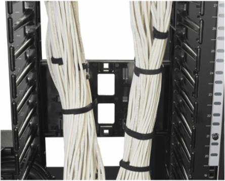 Vertical Cable Manager 84 Inch x 12 Inch, Double-Sided with Doors, 40.08 lb