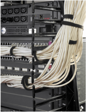 Vertical Cable Manager 84 Inch x 12 Inch, Double-Sided with Doors, 40.08 lb