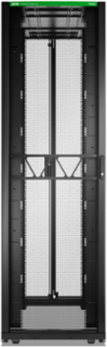 APC NetShelter SX Advanced Rack, High Strength, 52U, 2436H x 750W x 1295D mm, with Shock Package, Black [TAA]