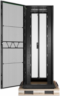 APC NetShelter SX Advanced Rack, High Strength, 48U, 2258H x 800W x 1295D mm, with Shock Package, Black [TAA]