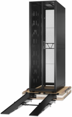APC NetShelter SX Advanced Rack, High Strength, 52U, 2436H x 750W x 1470D mm, with Shock Package, Black [TAA]