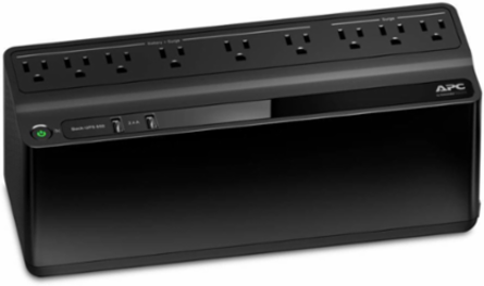 Back-UPS 850VA 120V with 2 USB Ports, 9 NEMA Outlets, 354 J Surge Rating