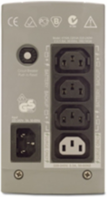 APC Back-UPS CS 325VA, 230V, without auto shutdown software, 4 IEC outlets (1 surge)