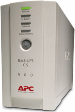 Back-UPS CS 500VA, 120V, 6 Outlet Surge Protector, Beige, 13.82 lb, 11.18 Inch Depth
