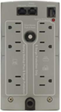 Back-UPS CS 500VA, 120V, 6 Outlet Surge Protector, Beige, 13.82 lb, 11.18 Inch Depth