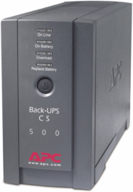 Back-UPS 500VA Tower, 120V, 6 NEMA 5-15R Outlets, Lead-Acid Battery, 13.82 lb