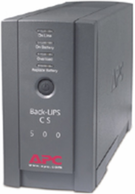 Back-UPS 500VA Tower, 120V, 6 NEMA 5-15R Outlets, Lead-Acid Battery, 13.82 lb